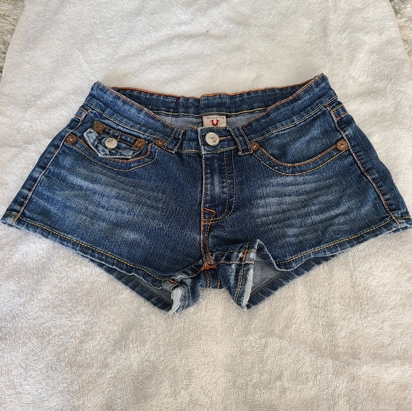True Religion Jean Short Shorts Size 29 - Picture 2 of 8